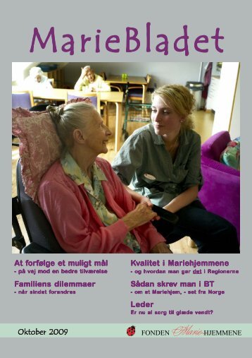 Final MarieBladet oktober 2009.pmd - Mariehjemmene