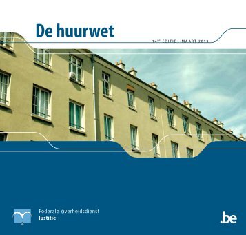 De huurwet - Federale Overheidsdienst Justitie - Belgium