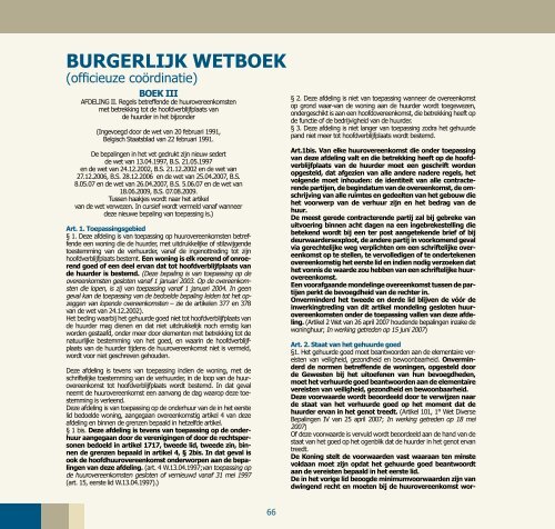 De huurwet - Federale Overheidsdienst Justitie - Belgium