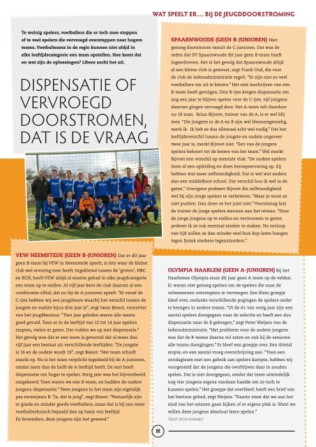 zonder respect geen voetbal - Libero Magazine