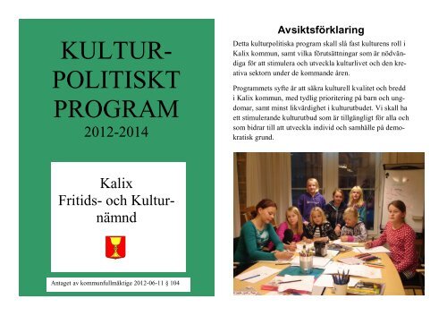 Kulturpolitiska mål - handlingsprogram.pdf - Kalix