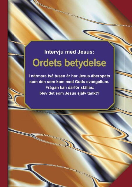 Ordets betydelse - Rikare Liv