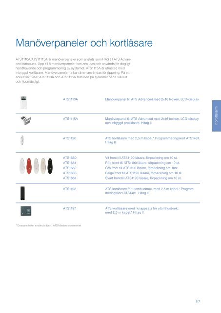 Produktkatalog - UTC Fire & Security Sverige