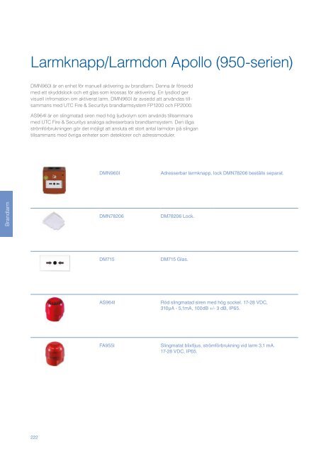 Produktkatalog - UTC Fire & Security Sverige