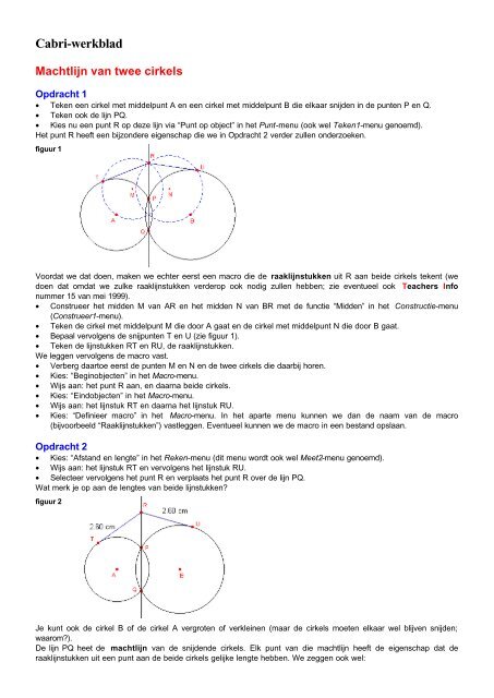 Cabri-werkblad