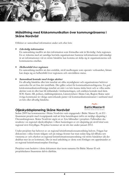 Projektorganisation - Kriskommunikation Skåne Nordväst, 1,04 MB