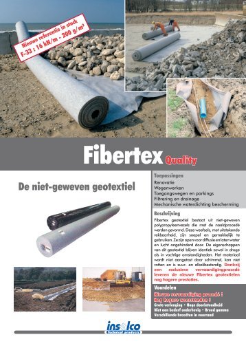 Fibertex brochure downloaden - Insulco