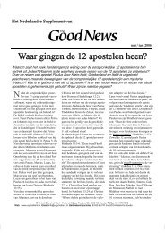 Waar gingen de 12 apostelen heen? - United Church of God - Holland