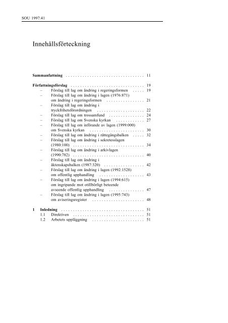 sou 1997 41 - Regeringen