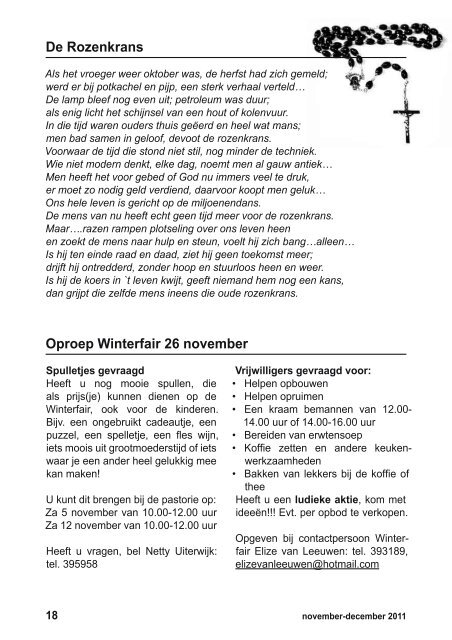 Informatieblad van De Goede Herder Reeuwijk november ...