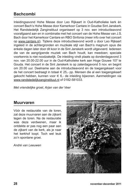 Informatieblad van De Goede Herder Reeuwijk november ...