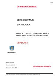 Förslag till vattenskyddsområde för Storhogna - Bergs kommun