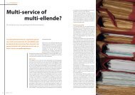 Multi-service of multi-ellende? - Hospitality Consultants