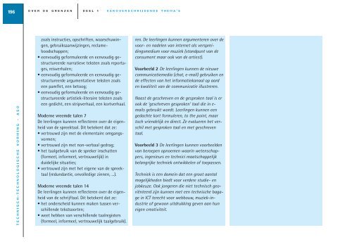 vakoverschrijdende eindtermen in de tweede en derde graad ... - Sxills