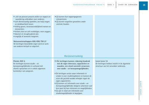 vakoverschrijdende eindtermen in de tweede en derde graad ... - Sxills