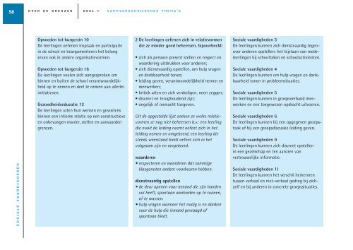 vakoverschrijdende eindtermen in de tweede en derde graad ... - Sxills