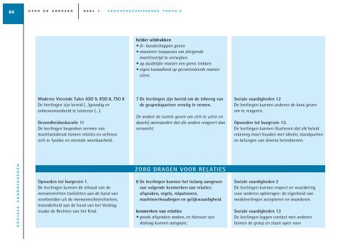 vakoverschrijdende eindtermen in de tweede en derde graad ... - Sxills