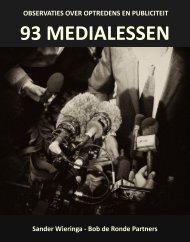 93 MEDIALESSEN - Bob de Ronde Partners BV