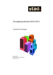 Grondprijzenbeleid 2010-2012 - Gemeente Groningen
