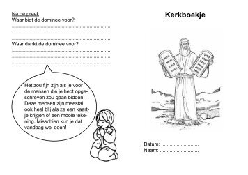 Kerkboekje