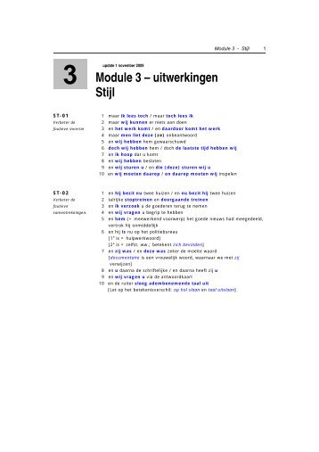 Module 3 – uitwerkingen Stijl - ThiemeMeulenhoff