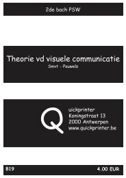 B19 Theorie vd Visuele Communicatie - Quickprinter