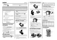 Onderhoud en voorzorgs- maatregelen Een etiket maken ... - Brother