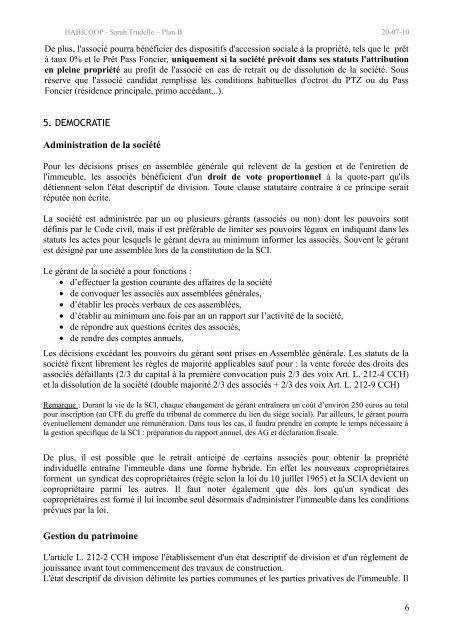 Société Civile Immobilière d'Attribution - SCIA - Habicoop