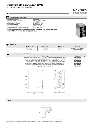 Structure de connexion CMS - Bosch Rexroth