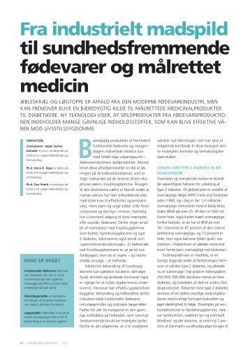 Fra industrielt madspild til sundhedsfremmende fødevarer og målrettet