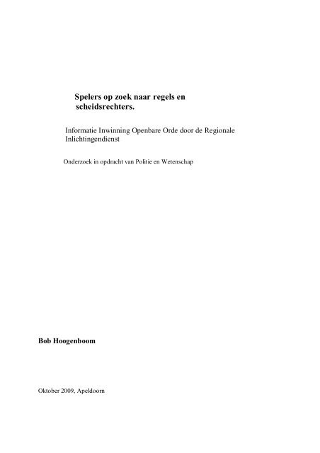 RAPPORT (pdf - 89 pagina's) - Nisa