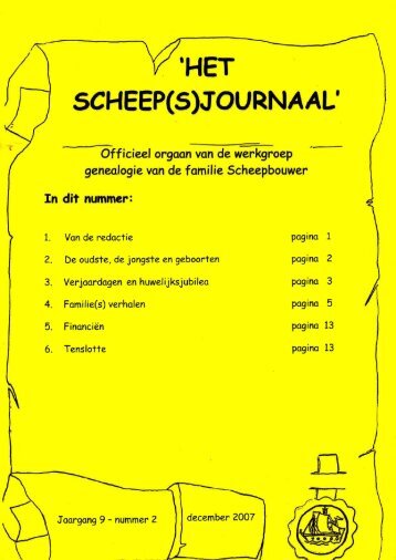 2, december - Het "scheep(s)journaal"