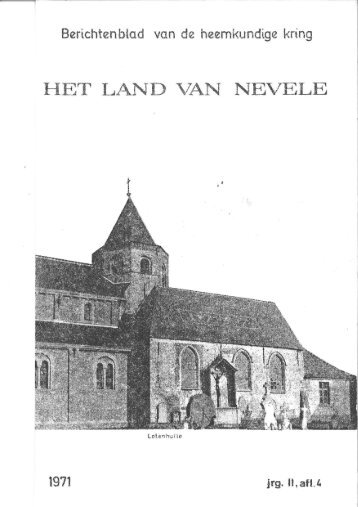 Berichten blad van de heemkundige kring 1971 - Het Land van Nevele