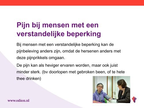 Pijnbeleving bij mensen met een verstandelijke beperking