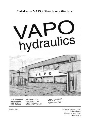 Catalogus VAPO Standaardcilinders - VAPO.be
