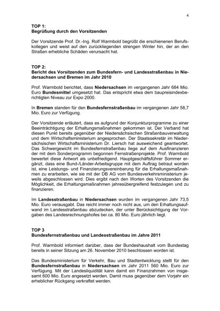 Ergebnisprotokoll 8. März 2011 - Bauindustrieverband ...