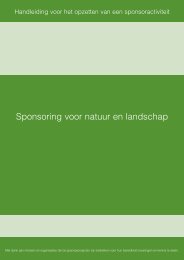 Handleiding sponsoring - Landschapsbeheer Nederland