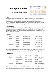 PM (pdf) - KFUM Örebro Orientering