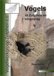 Vogels in Zutphen en omgeving 2011 - Vogelwerkgroep Zutphen