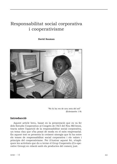 quaderns d'autogestió i economia cooperativa - Nexe