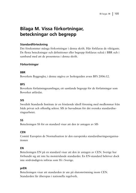 Bilaga M. Vissa förkortningar, beteckningar och begrepp - Swedisol