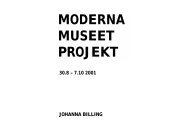 MODERNA MUSEET PROJEKT - Make it happen