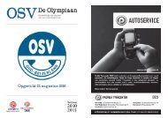 Vierentwintigste weekbrief OSV Oud-Beijerland (2010-2011)