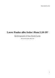 Lærer Paulus alles frelse i Rom.5,18-19?