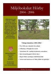 Miljöbokslut 2004-2006 - Hörby kommun