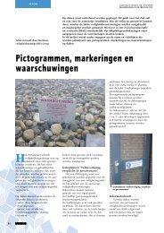 pictogrammen, markeringen en waarschuwingen - BDA Groep