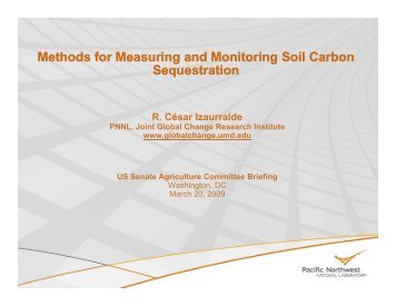 Methods for Measuring and Monitoring Soil Carbon Sequestration