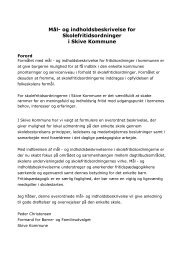 Mål og indholdsbeskrivelse for SFO - Skive Kommune