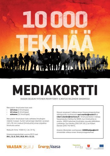 10 000 tekijää mediakortti - Energy Vaasa