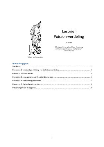 Lesbrief Poisson-verdeling - Wiskundeleraar